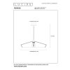 Lucide YUNKAI Hanger Zwart, 1-licht