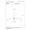 Lucide YUNKAI Hanger Zwart, 1-licht