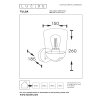 Lucide TULSA Buiten muurverlichting Zwart, 1-licht