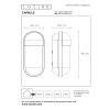 Lucide CAPSULE Buiten muurverlichting Zwart, 1-licht