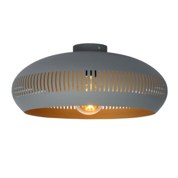 Lucide RAYCO Plafondlamp Grijs, 1-licht