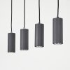 Javel Hanglamp Bruin, houtlook, 4-lichts