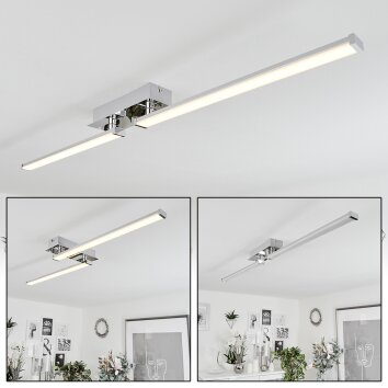 Kudus Plafondlamp LED Chroom, 1-licht