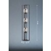 Fischer & Honsel Regi Staande lamp Zwart, 3-lichts