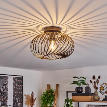 Oravi Plafondlamp Antiek, Goud, 1-licht