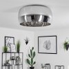 Belleguette Plafondlamp Zilver, 5-lichts