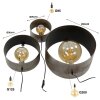 Charger Muurlamp Oud zilver, 3-lichts