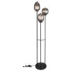 Globo BLACKY Staande lamp Zwart, 3-lichts