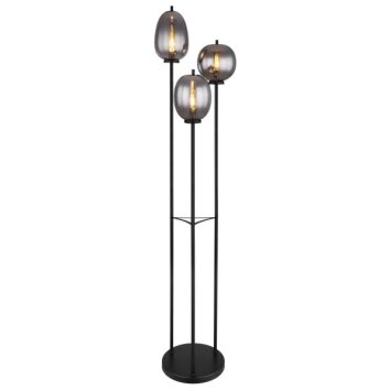 Globo BLACKY Staande lamp Zwart, 3-lichts