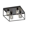 Fischer & Honsel Iska Plafondlamp Zwart, 4-lichts