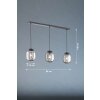 Fischer & Honsel Regi Hanglamp Zwart, 3-lichts