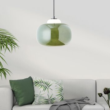 Brilliant Blop Hanglamp Zwart, 1-licht