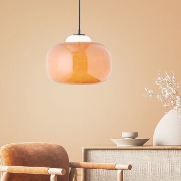 Brilliant Blop Hanglamp Zwart, 1-licht