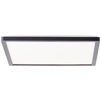 Brilliant Milton Plafondpaneel LED Zwart, 1-licht