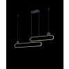 Trio Grant Hanglamp LED Messing, Zwart, 1-licht