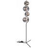 Globo PORRY Staande lamp Zwart, 4-lichts