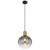 Globo MOITAS Hanger houtlook, Zwart, 1-licht