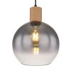 Globo MOITAS Hanger houtlook, Zwart, 1-licht