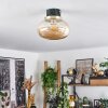 Arge Plafondlamp Groen, Marmer kleur, Messing, Wit, 1-licht