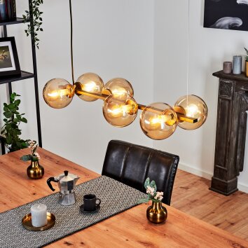 Rascoupet Hanglamp Goud, 6-lichts