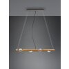 Trio Tailor Hanglamp Donkerbruin, Natuurlijke kleuren, Nikkel mat, 4-lichts