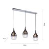 Paul Neuhaus PILUA Hanglamp Chroom, 3-lichts