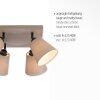 Leuchten-Direkt RIALA Plafondlamp Taupe, 4-lichts