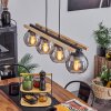 Podre Hanger Hout licht, Zwart, 4-lichts