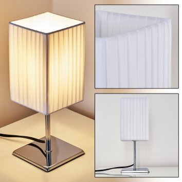 Auman Tafellamp Chroom, 1-licht