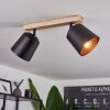 Caetanos Plafondlamp Hout licht, 2-lichts