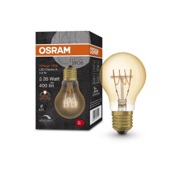 OSRAM Vintage 1906® LED E27 4,8 watt 2200 kelvin 400 lumen