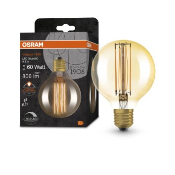 OSRAM Vintage 1906® LED E27 8,8 watt 2200 kelvin 806 lumen