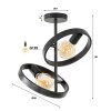 Hover Plafondlamp Antraciet, 2-lichts