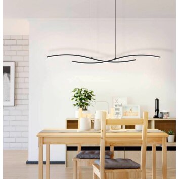 Eglo ALBORAYA Hanglamp LED Zwart, 1-licht