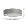 Eglo ROMAO-Z Plafondlamp LED Wit, 1-licht, Kleurwisselaar