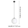 Eglo RONDO Hanger Zwart, 1-licht