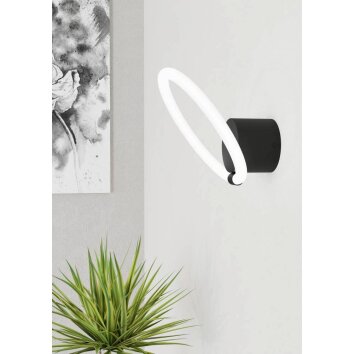 Eglo CARANACOA Muurlamp LED Zwart, 1-licht