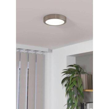 Eglo FUEVA Plafondlamp LED Nikkel mat, 1-licht