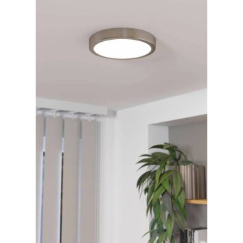 Eglo FUEVA Plafondlamp LED Nikkel mat, 1-licht