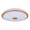 Eglo LANCIANO Plafondlamp LED Bruin, Wit, 1-licht, Afstandsbediening