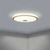 Eglo LANCIANO Plafondlamp LED Bruin, Wit, 1-licht, Afstandsbediening