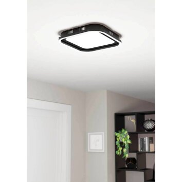 Eglo CALAGRANO Plafondlamp LED Zwart, 2-lichts, Afstandsbediening