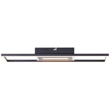 Brilliant Besson Plafondlamp LED Zwart, Wit, 1-licht