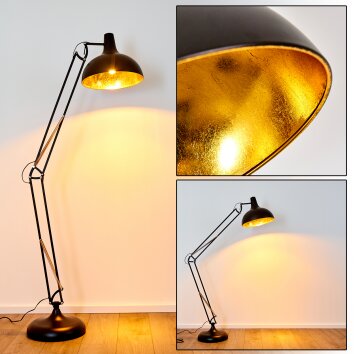 Sharif Staande lamp Zwart, 1-licht