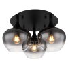 Globo MAXY Plafondlamp Zwart, 3-lichts