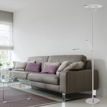 Steinhauer Soleil Uplighter LED Staal geborsteld, 2-lichts