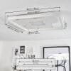 Selim Plafondlamp LED Wit, 1-licht, Afstandsbediening