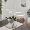 Kermoguen Hanglamp LED Wit, 1-licht