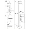 Steinhauer Turound Uplighter LED Staal geborsteld, 2-lichts