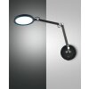 Fabas Luce Regina Muurlamp LED Zwart, 1-licht